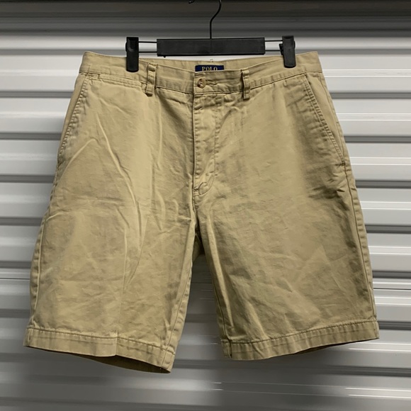 Polo Ralph Lauren Other - Polo Ralph Lauren Shorts Men’s Size 32W Beige Chino Flat Front Casual Preppy